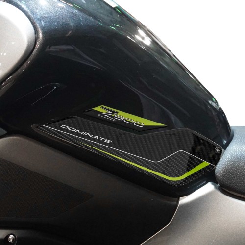 Stickers 3D Protections latérales de réservoir compatibles avec Kawasaki Z900 2018-2024