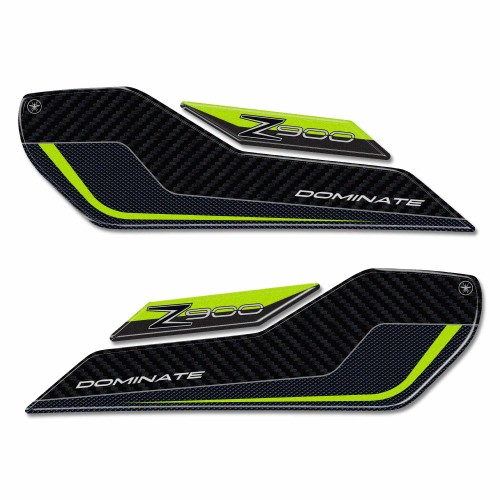 Adesivi 3D Protezioni Laterali Serbatoio compatibili con Kawasaki Z900 2018-2024 2
