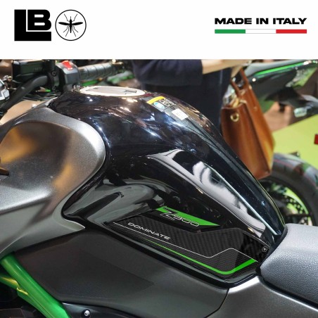 Adesivi 3D Protezioni Laterali Serbatoio compatibili con Kawasaki Z900 2018-2024