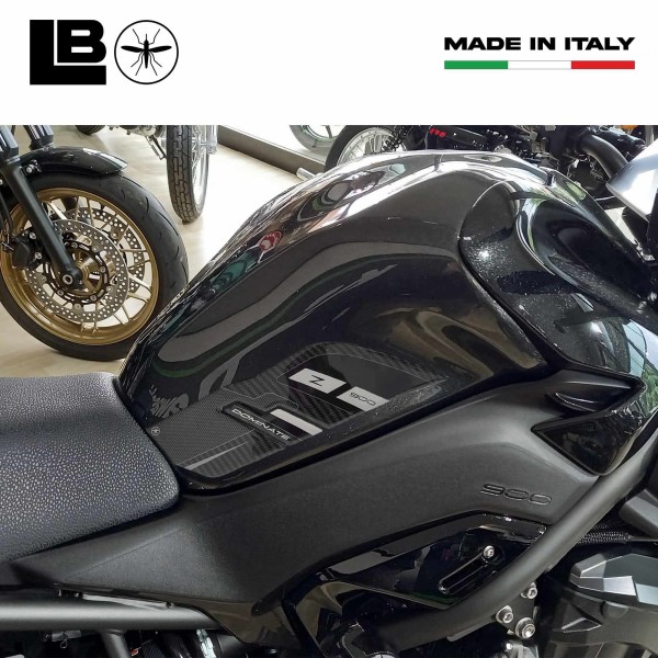 Stickers 3D Protections latérales de réservoir de moto compatibles avec Kawasaki Z900 2025