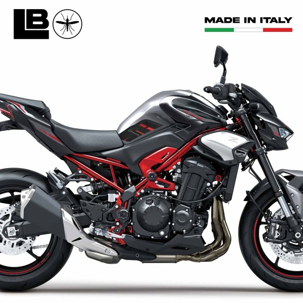 Stickers 3D Motorcycle Tank Side Protectors compatible with Kawasaki Z900 2025