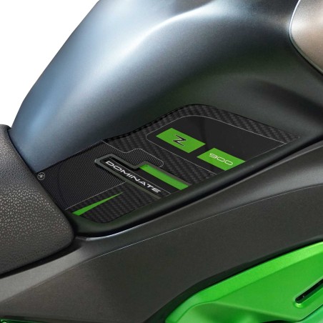 Adesivi 3D Protezioni Laterali Serbatoio moto compatibili con Kawasaki Z900 2025