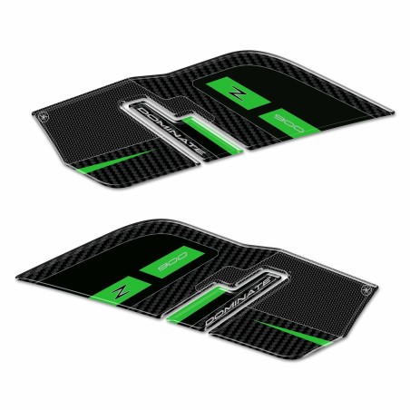 Adesivi 3D Protezioni Laterali Serbatoio moto compatibili con Kawasaki Z900 2025