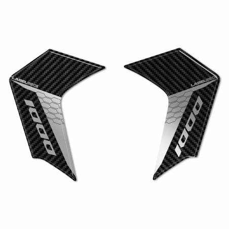 Adesivi 3D Protezioni Parasteli Parafango compatibili con Honda Hornet 1000 2025