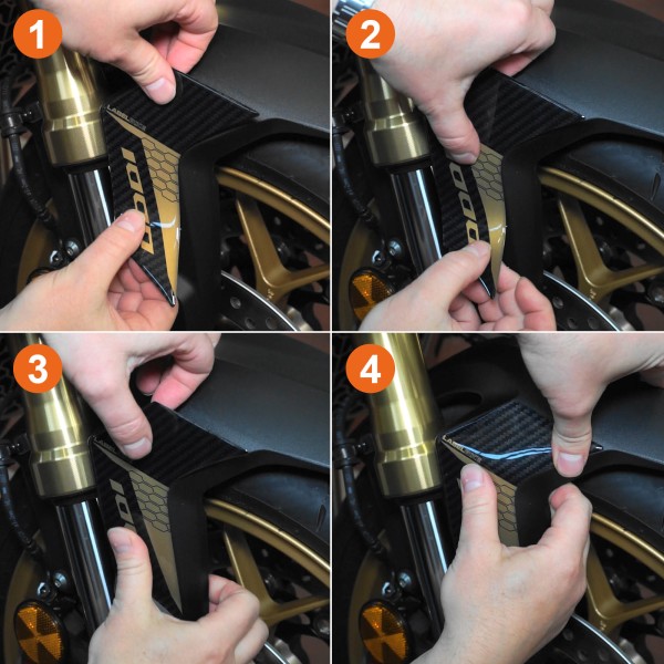 Pegatinas 3D Protectores de guardabarros compatibles con Honda Hornet 1000 2025