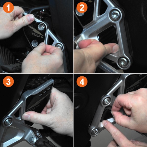 Pegatinas 3D Protectores Laterales Battitaco compatibles con Honda Hornet 1000 2025