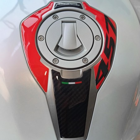 Adesivo 3D Sopraserbatoio protezione moto compatibile con Aprilia Tuono 457 2025
