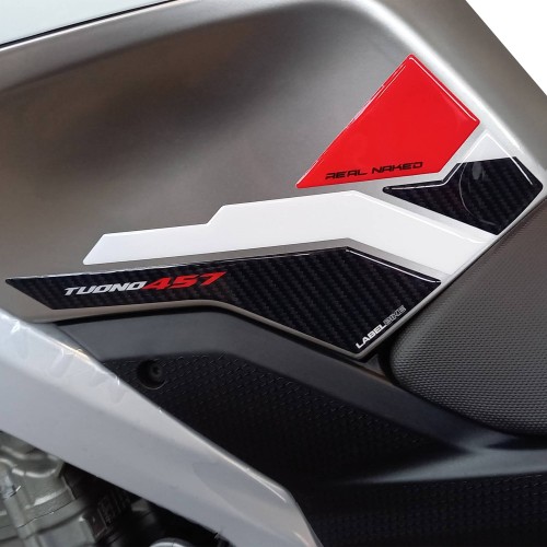 Adesivi Gel 3D Protezioni Laterali moto compatibili con Aprilia Tuono 457 2025