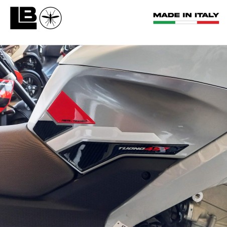 Adesivi Gel 3D Protezioni Laterali moto compatibili con Aprilia Tuono 457 2025