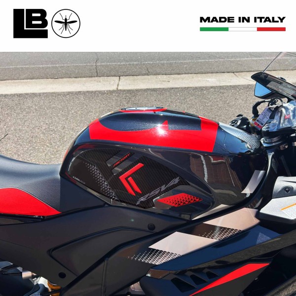 Adesivi 3D Protezioni Laterali moto compatibili con Aprilia RSV4 Factory 2025