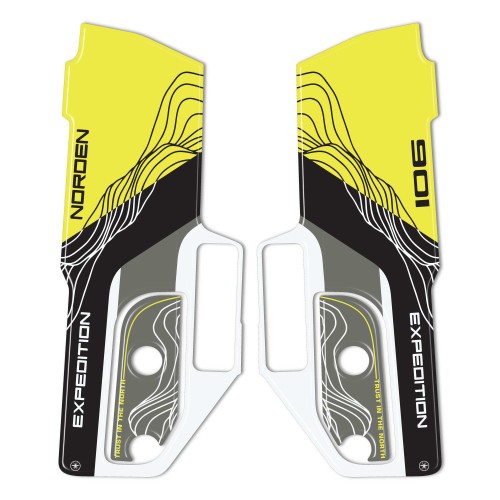 Adesivi 3D Parasteli Parafango moto compatibili con Husqvarna Norden 901 2025 2