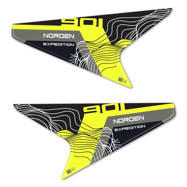 3D Sidewall Stickers moto compatible avec Husqvarna Norden 901 2025
