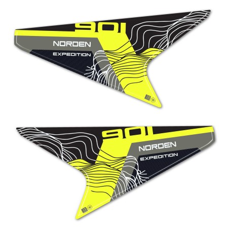 Adesivi 3D Fianchi Laterali coda moto compatibili con Husqvarna Norden 901 2025