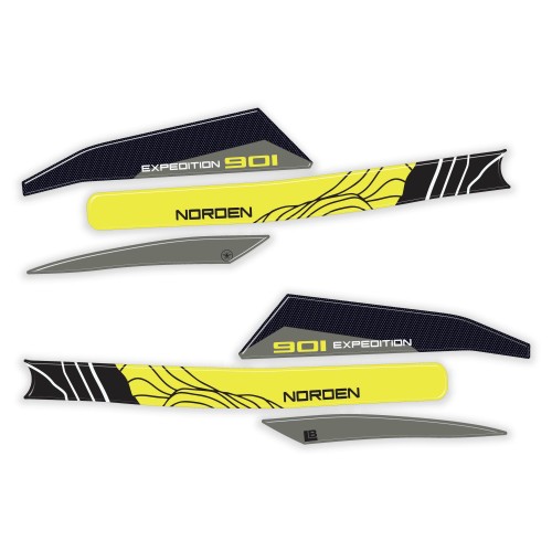 Protezioni Paramani moto Adesivi 3D compatibili con Husqvarna Norden 901 2025 2