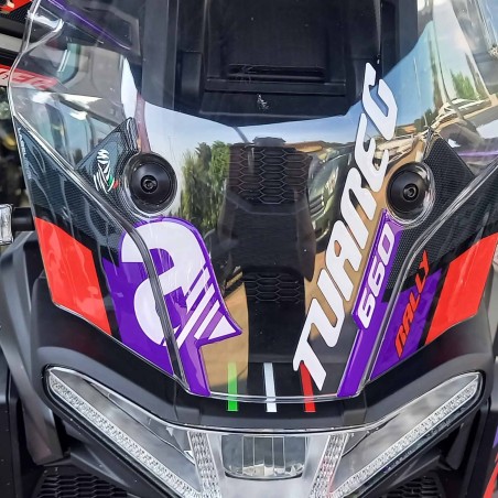 Adesivo 3D Protezione Cupolino moto compatibile con Aprilia Tuareg Rally 660