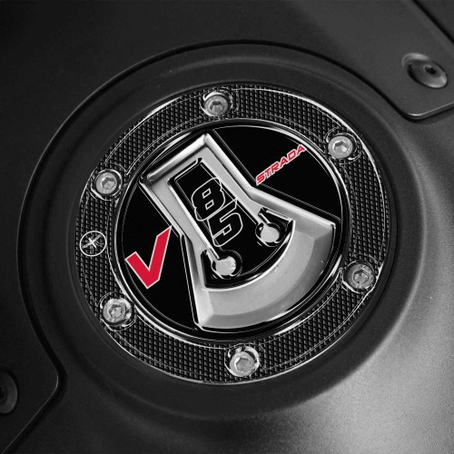 Selbstklebender 3D Tankdeckelschutz kompatibel mit Moto Guzzi V85 Strada