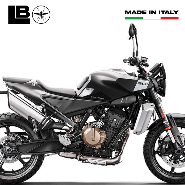 Stickers 3D Gel pour réservoir latéral moto compatible avec Husqvarna Svartpilen 801