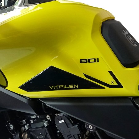 Adesivi 3D Laterali Serbatoio moto compatibili con Husqvarna Vitpilen 801 2025