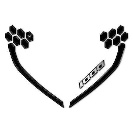 3D Gel Stickers Front Face Protectors compatible avec Honda Hornet 1000 2025