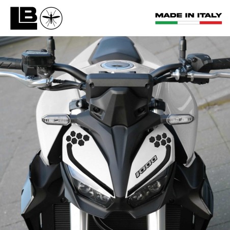 Adesivi Gel 3D Protezioni Muso Frontale compatibili con Honda Hornet 1000 2025