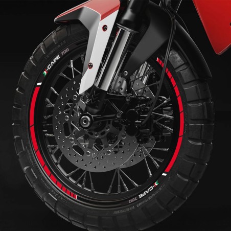 Kit strisce adesive per cerchi moto compatibili con Moto Morini X-CAPE 700 2025