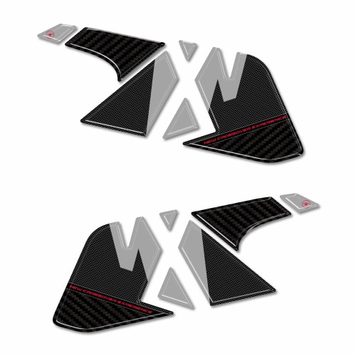 Pegatinas 3D Protectores laterales de depósito compatibles con Honda NX500 2024-2025 2