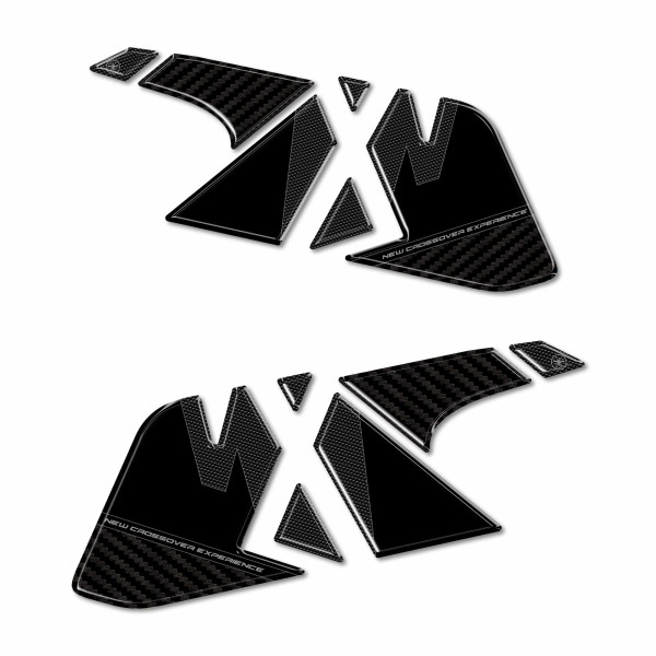 Adesivi 3D Protezioni Laterali Serbatoio compatibili con Honda NX500 2024-2025