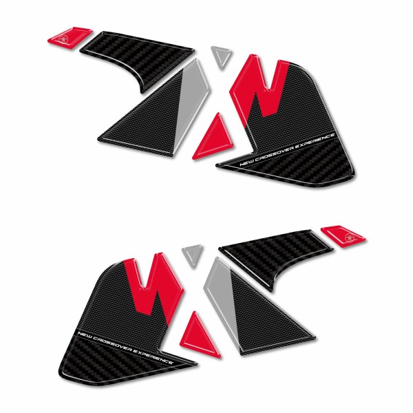 Stickers 3D Tank Side Protectors compatible with Honda NX500 2024-2025