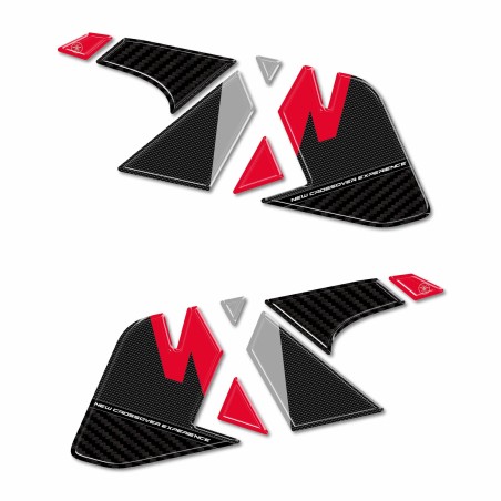 Pegatinas 3D Protectores laterales de depósito compatibles con Honda NX500 2024-2025
