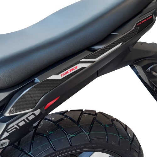 Pegatinas 3D Asideros pasajero compatibles con Honda NX500 2024-2025