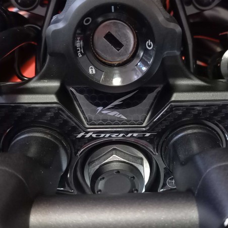 Adesivo 3D Protezione Piastra Forcella Sterzo compatibile con Honda Hornet 2023-2024