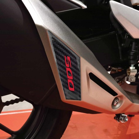 Selbstklebender Gel-3D-Motorrad-Auspuffschutz passend für Honda Hornet 500 2024