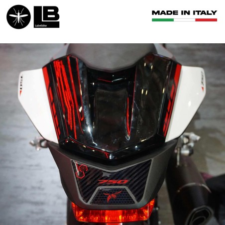 Adesivo resinato 3D Protezione codino moto compatibile con Honda Hornet 2023-2024