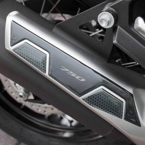 Pegatina 3D protección silenciador moto compatible con Honda Transalp XL750 2023