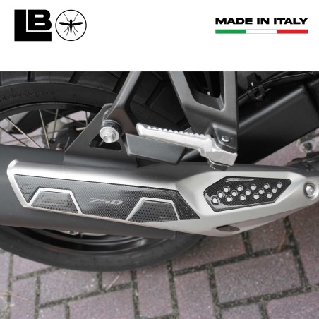 Pegatina 3D protección silenciador moto compatible con Honda Transalp XL750 2023