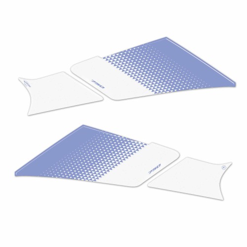 Adhesivos protectores laterales de depósito de moto compatibles con Honda Transalp 2023 2