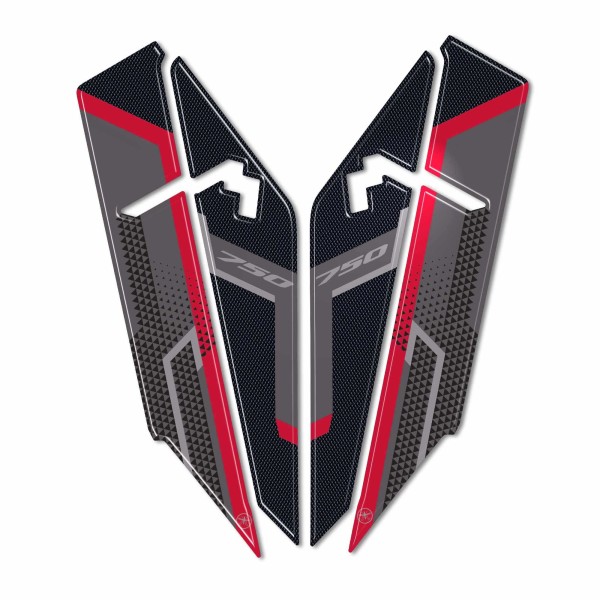 Adesivi 3D protezioni parasteli parafango compatibili con Honda Transalp 2023