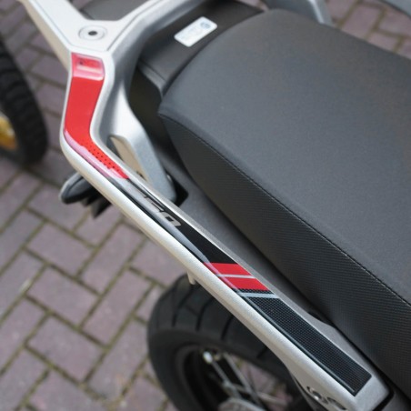Pegatinas de gel 3D protectores de manillar de moto compatibles con Honda Transalp 2023
