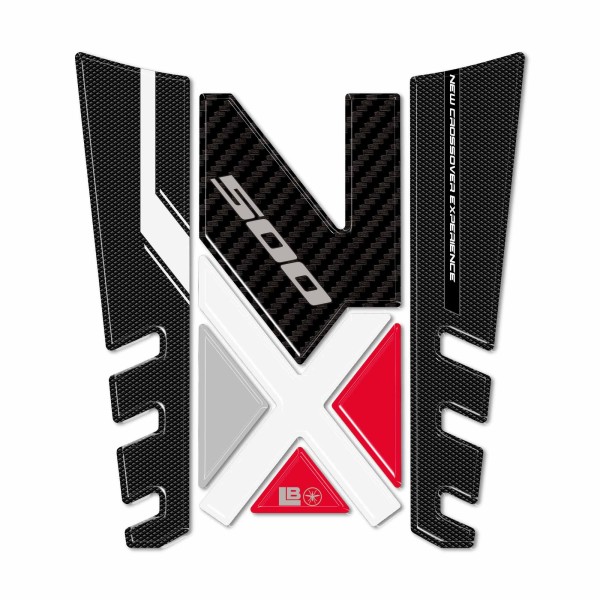 Sticker 3D Tank Guard compatible avec la moto Honda NX500 2024-2025