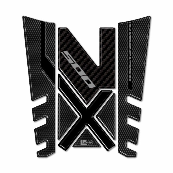 3D Tank Guard Sticker compatible with Honda NX500 motorbike 2024-2025