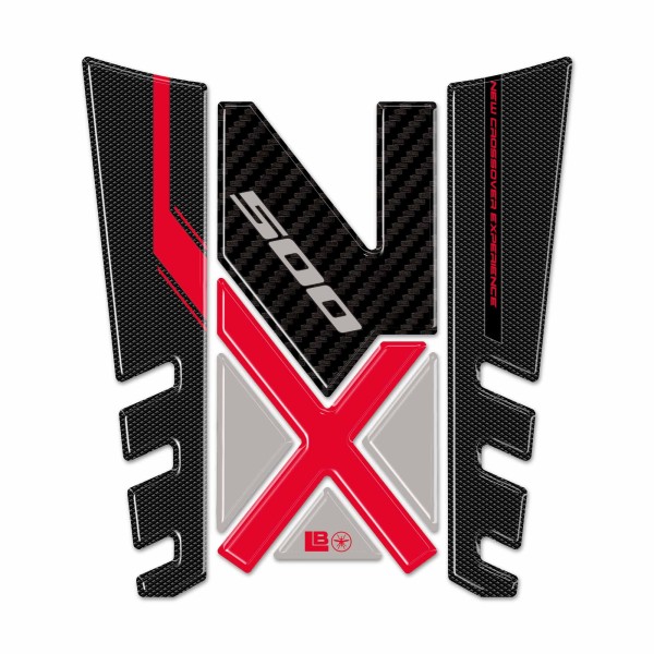 3D Tank Guard Sticker compatible con Honda NX500 moto 2024-2025