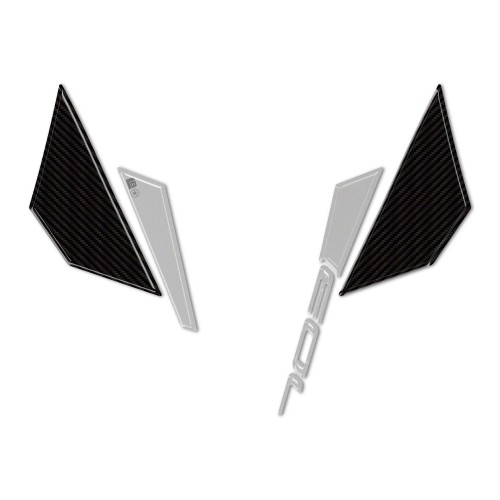 Pegatinas de gel 3D Protectores faciales delanteros de moto compatibles con Zontes 703F 2025 2