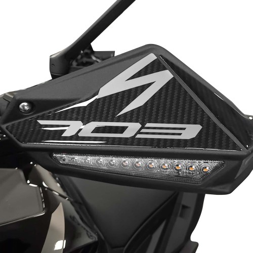 3D Stickers Front Handguards motorbike compatible with Zontes 703F 2025