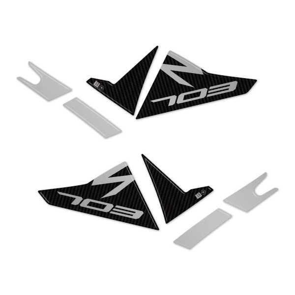 Stickers 3D Protège-mains avant moto compatible avec Zontes 703F 2025