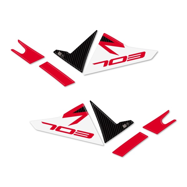 Pegatinas 3D Guardamanos delantero moto compatible con Zontes 703F 2025