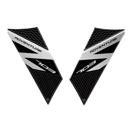 Adesivi 3D Protezioni Parasteli Parafango moto compatibili con Zontes 703F 2025 2