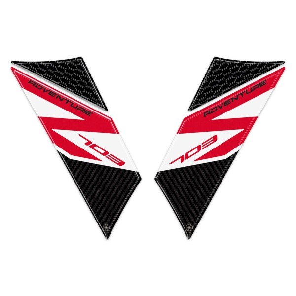 3D Stickers Motorcycle mudguard protectors compatible with Zontes 703F 2025