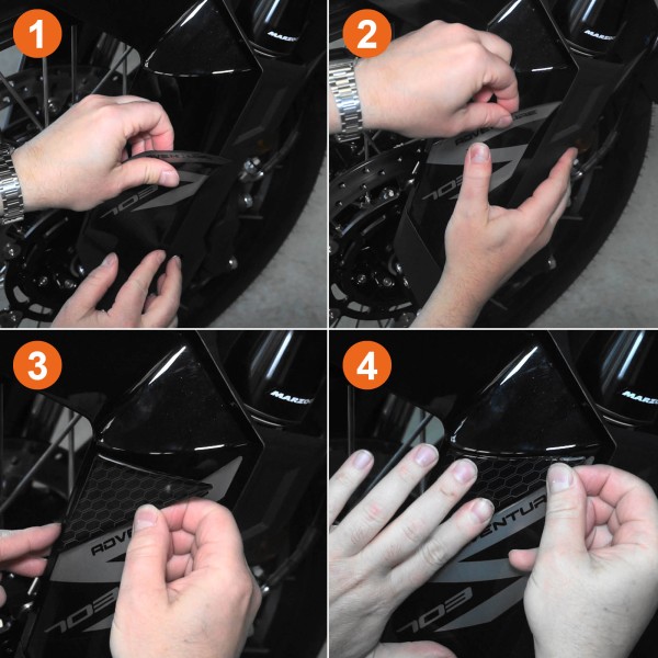 Stickers 3D Protecteurs de garde-boue moto compatibles avec Zontes 703F 2025