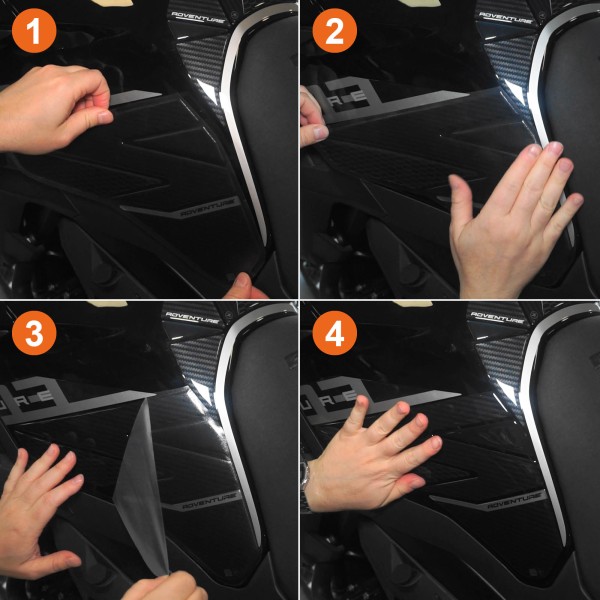 Stickers 3D Protections latérales de réservoir de moto compatibles avec Zontes 703F 2025