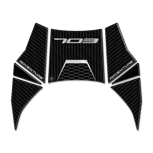 Adesivo Gel 3D Paraserbatoio Protezione moto compatibile con Zontes 703F 2025 2